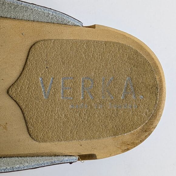 Verka Polka Dot Clogs 40 Red White Slip On Wood Platform Retro Aesthetic Chic - Picture 4 of 14